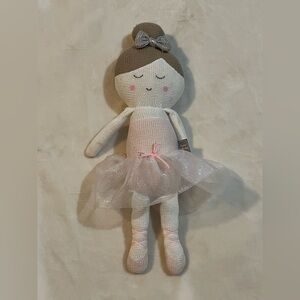 Emma Ballerina Knit Doll with Built In Rattle